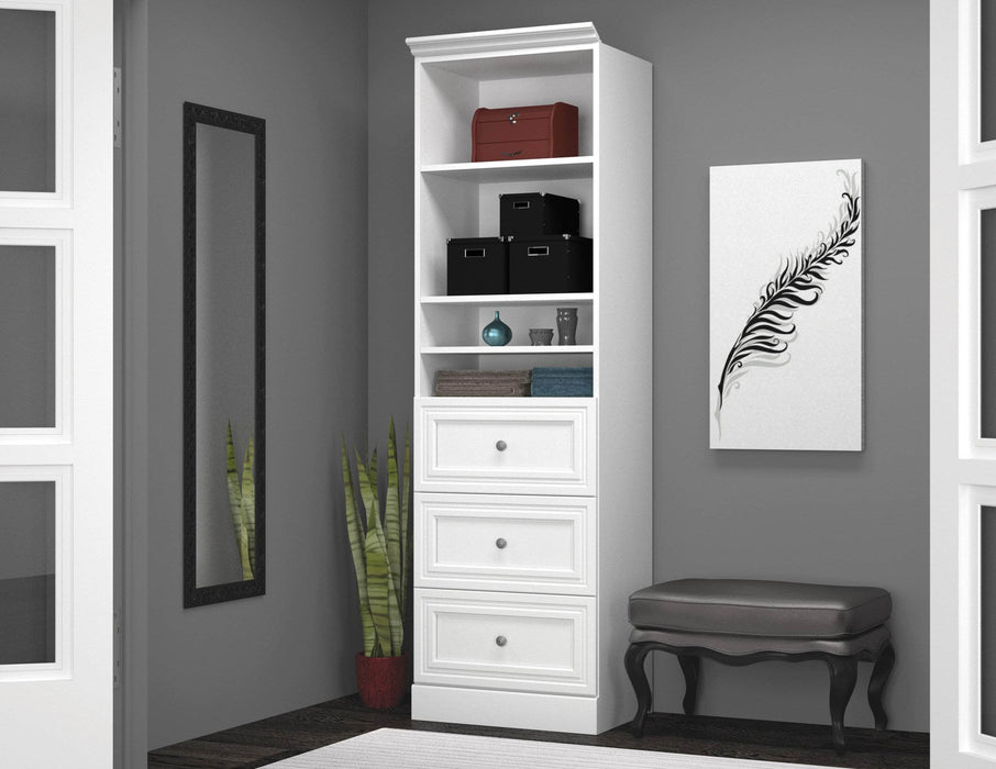 Bestar Storage Unit Versatile 25” Storage Unit with 3 Drawers - Available in 2 Colors