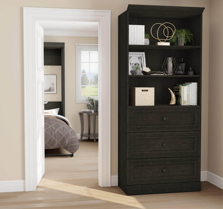 Bestar Storage Unit Versatile 36” Storage Unit with 3 Drawers - Available in 2 Colors