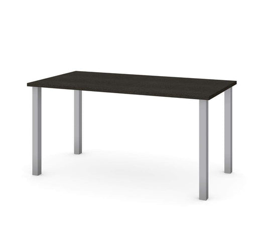 Bestar Table Desk with Square Metal Legs - Available in 9 Colors