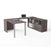 Bestar U-Desk Bark Gray i3 Plus U-Shaped Executive Desk - Available in 2 Colors