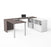 Bestar U-Desk Bark Gray & White i3 Plus U-Shaped Executive Desk - Available in 2 Colors