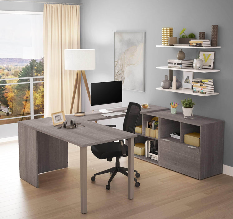Bestar U-Desk i3 Plus U-Shaped Executive Desk - Available in 2 Colors