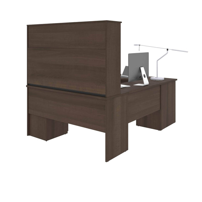 Bestar U-Desk Innova U or L-Shaped Desk with Hutch - Available in 3 Colors