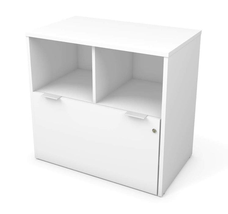 Bestar White i3 Plus Lateral File Cabinet with 1 Drawer - Available in 3 Colors