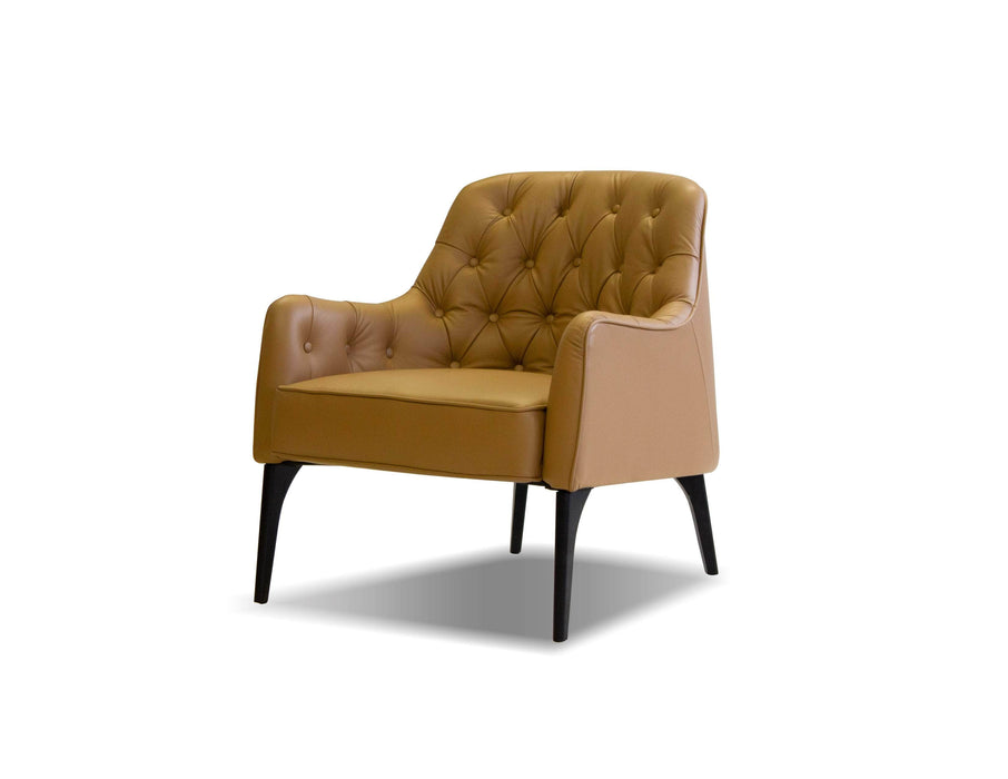 Pending - Mobital Arm Chair Caramel / Leather Ellington Arm Chair With Black Wood Legs - Multiple Options Available