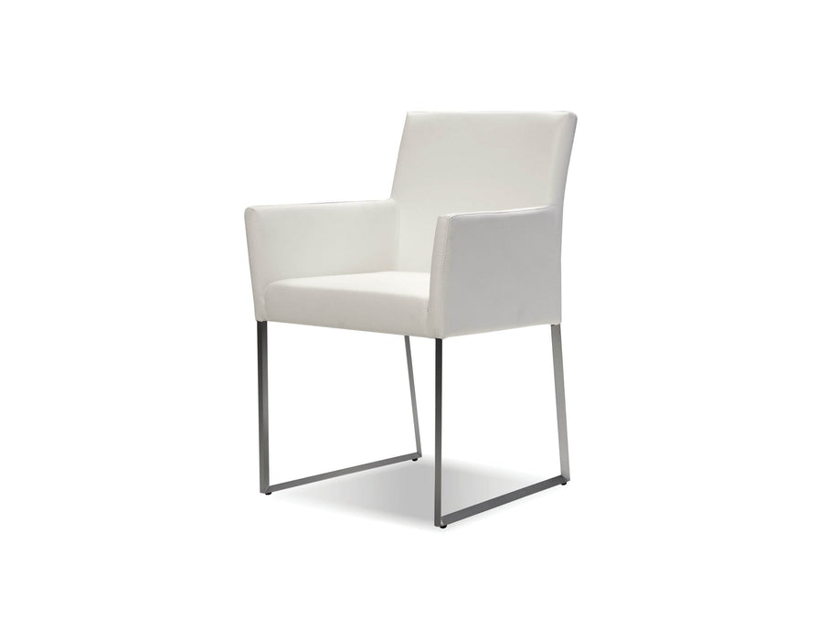Mobital Arm Chair White Tate Leatherette Arm Chair - Available in 3 Colors