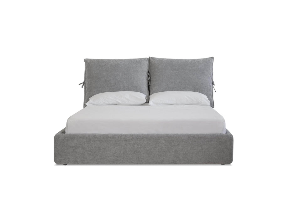 Mobital Bed Heather Gray Chenille / Queen Plume Queen Bed - Available in 2 Colors and Sizes