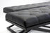 Pending - Mobital Bench Black Crosstown 48" Wide Large Bench Black Leatherette With Matte Black Powder Coated Steel