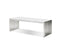 Mobital Bench White Kade Bench White Leatherette With Polished Stainless Steel