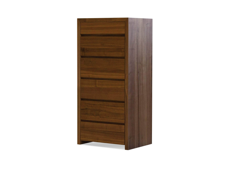 Mobital Chest Natural Walnut Blanche 6-Drawer Chest - Available in 2 Colors