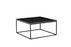  Mobital Coffee Table Black Onix 30" Square Coffee Table Black Nero Marquina Marble With Black Powder Coated Steel