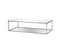 Mobital Kube Rectangular Coffee Table in White Volakas Marble with Polished Stainless Steel