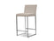 Mobital Counter Stool Pewter Tate Leatherette Counter Stool Black Leatherette - Available in 6 Colors