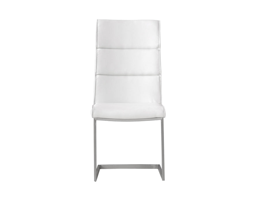 Pending - Mobital Dining Chair Duomo Leatherette Dining Chair With Brushed Stainless Steel Set Of 2 - Available in 2 Colors