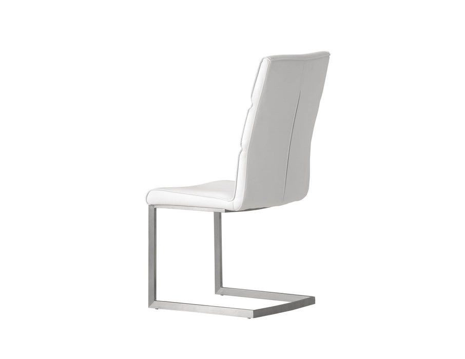 Pending - Mobital Dining Chair Duomo Leatherette Dining Chair With Brushed Stainless Steel Set Of 2 - Available in 2 Colors