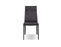 Mobital Harris Dining Chair in Gray Full Leatherette Wrap with White Stitching (Set of 2)