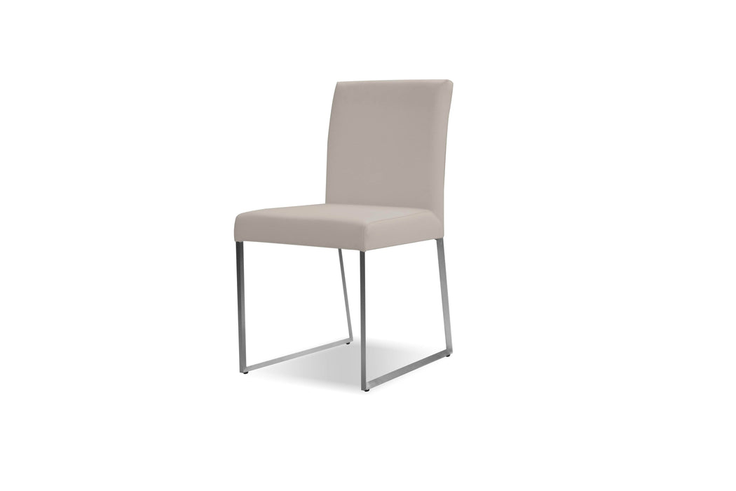  Mobital Dining Chair Pewter Tate Leatherette Dining Chair With Brushed Stainless Steel Set Of 2 - Available in 6 Colors