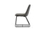  Mobital Dining Chair Pewter Velvet Zipper Dining Chair Pewter Velvet, Black Powder Coated Legs Set Of 2