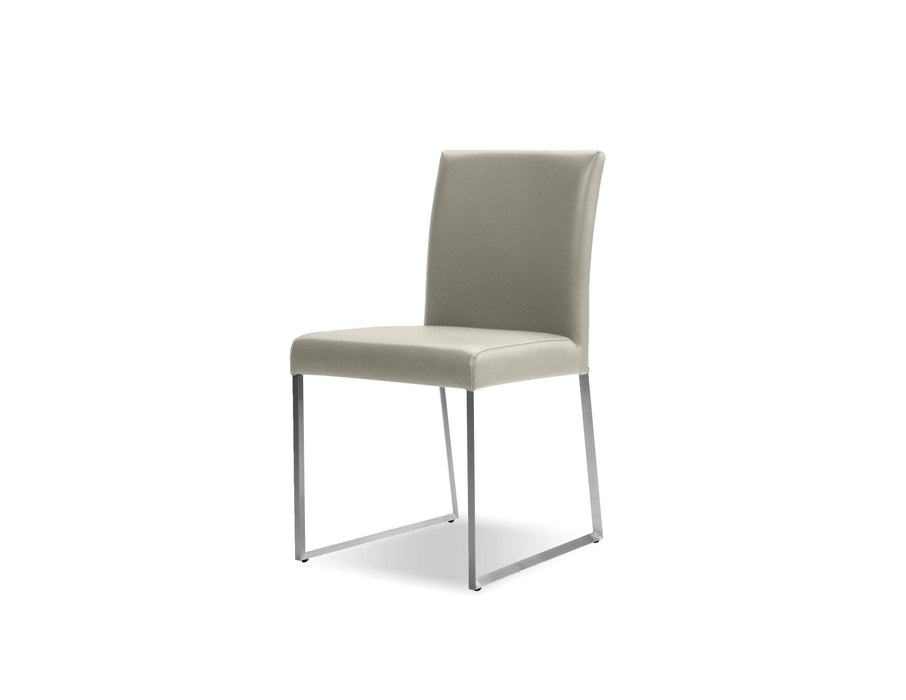  Mobital Dining Chair Wheat Tate Leatherette Dining Chair With Brushed Stainless Steel Set Of 2 - Available in 6 Colors