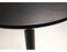 Mobital Dining Table Black Half Pint 31.50" Diameter Round Dining Table Black Mdf Top With Black Powder Coated Steel Frame