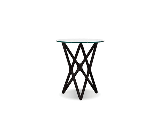  Mobital End Table Black Quasar 22" Tall End Table Clear Glass  - Available in 2 Colors
