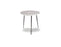 Mobital End Table Gray Italian Marble Kaii 16" Medium End Table With Distressed Forged Black Iron Legs - Available in 3 Colors