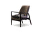 Mobital Reynolds Lounge Chair with Distressed Leather Seat Cushion