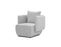 Mobital Probe Lounge Chair with Arms in Heather Gray Chenille