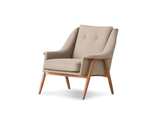 Pending - Mobital Lounge Chair Sand Tweed Fabric With Ash Stained Light Walnut Parry Lounge Chair - Available in 2 Colors