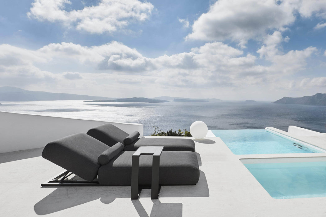 Mobital Bondi Outdoor Patio Lounge Chair In Sunbrella Charcoal