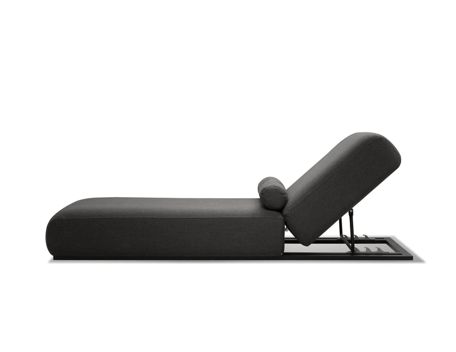Mobital Lounge Chair Sunbrella Charcoal Gray Bondi Lounge Chair Sunbrella Charcoal Gray Fabric With Black Frame