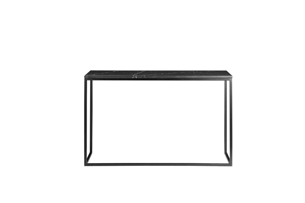 Mobital Sofa Table Black Onix Sofa Table Black Nero Marquina Marble With Black Powder Coated Steel