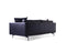 Mobital Sofa Tux Leather Sofa With Powder Coated Black Legs - Available in 2 Colors