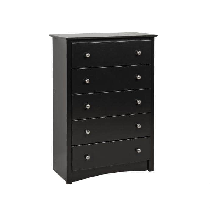 Pending - Modubox Black Sonoma 5-Drawer Chest - Available in 5 Colors