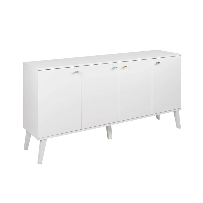 Pending - Modubox Buffets & Sideboards White Milo 4-door Buffet - Available in 3 Colors