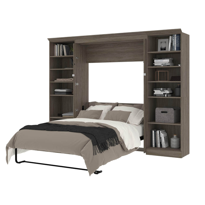 Bestar Murphy Beds Versatile Full Murphy Bed With Shelving Units - Available in 2 Colors