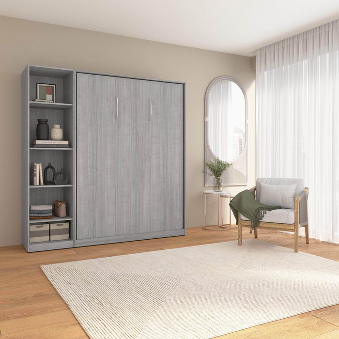 Bestar Murphy Wall Bed Claremont Full Murphy Bed with Closet Organizer (79W) - Available in 3 Colors
