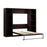 Bestar Murphy Wall Bed Espresso Claremont Full Murphy Bed with Closet Organizers (99W) - Available in 3 Colors