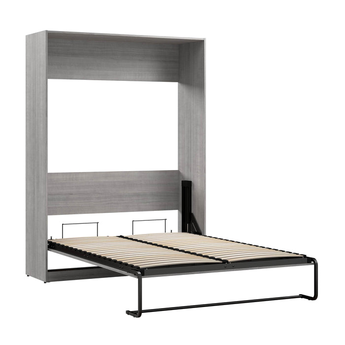 Bestar Murphy Wall Bed Platinum Gray Claremont 59W Full Murphy Bed - Available in 3 Colors