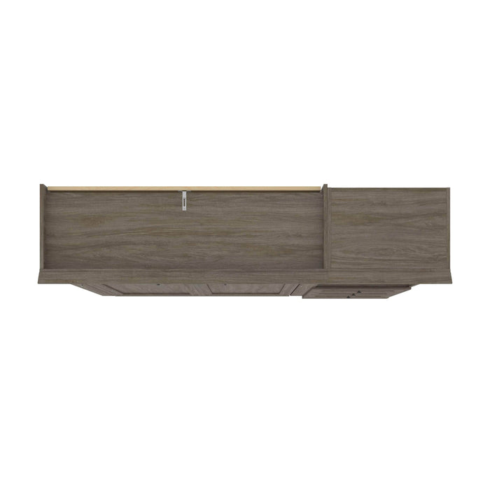 Modubox Murphy Wall Bed Versatile Full Murphy Bed with Shelving Unit and Drawers - Available in 2 Colors