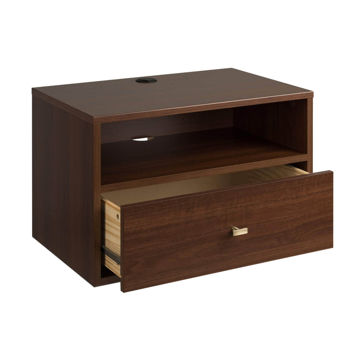 Modern Floating 1 Drawer Nightstand With Open Shelf - Available in 4 Colors