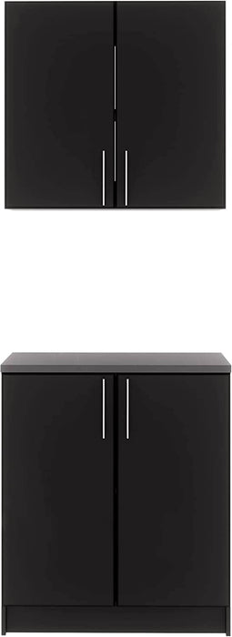 Pending - Modubox Storage Cabinet Black Elite 2 Piece Storage Set H - Available in 2 Colors