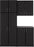 Pending - Modubox Storage Cabinet Black Elite 4 Piece Storage Set F - Available in 2 Colors
