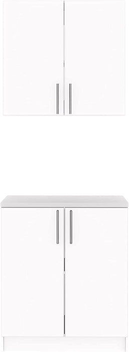 Pending - Modubox Storage Cabinet White Elite 2 Piece Storage Set H - Available in 2 Colors