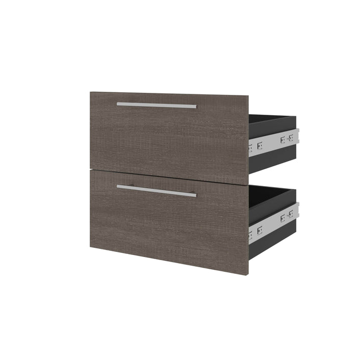 Bestar Storage Drawers Bark Gray & Graphite Orion 2 Drawer Set For Orion 20W Narrow Shelving Unit - Available in 2 Colors