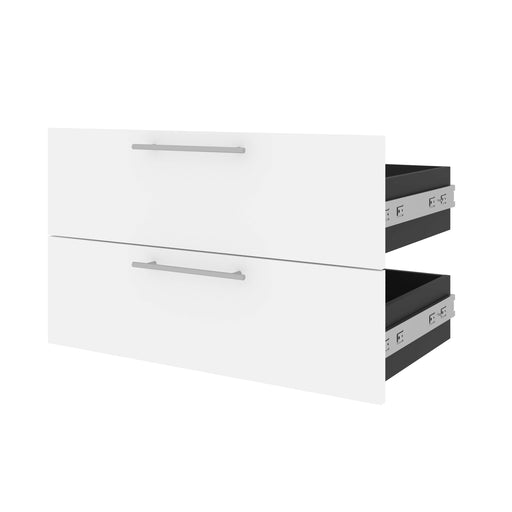 Bestar Storage Drawers White & Walnut Gray Orion 2 Drawer Set For Orion 30W Shelving Unit - Available in 2 Colors
