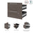 Bestar Storage Orion 2 Drawer Set For Orion 20W Narrow Shelving Unit - Available in 2 Colors
