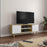 Pending - Modubox TV Stand Bestar Procyon 56W TV Stand for 55 inch TV - Modern Oak & White UV
