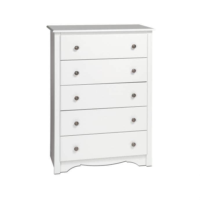 Pending - Modubox White Sonoma 5-Drawer Chest - Available in 5 Colors