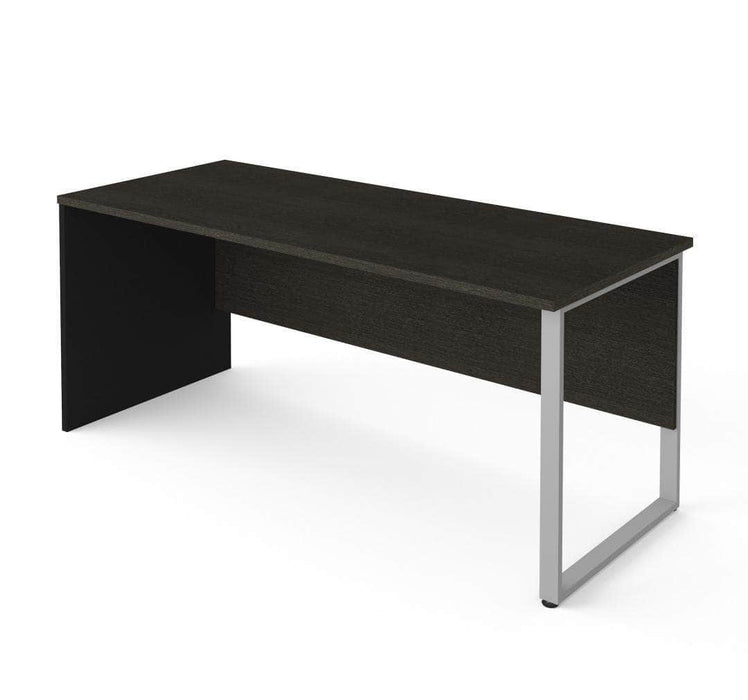 Pro-Concept Plus Table Desk with Rectangular Metal Leg - Deep Gray & Black